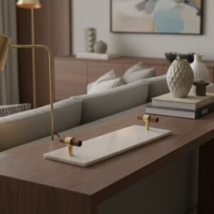 Towel Tray Wood Handle